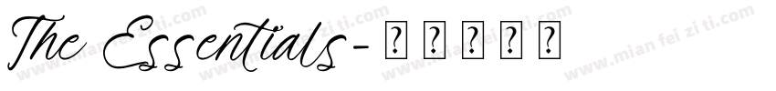 The Essentials字体转换